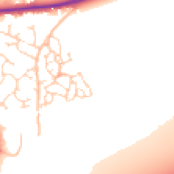 Daytime road noise heatmap for RG27 9UE