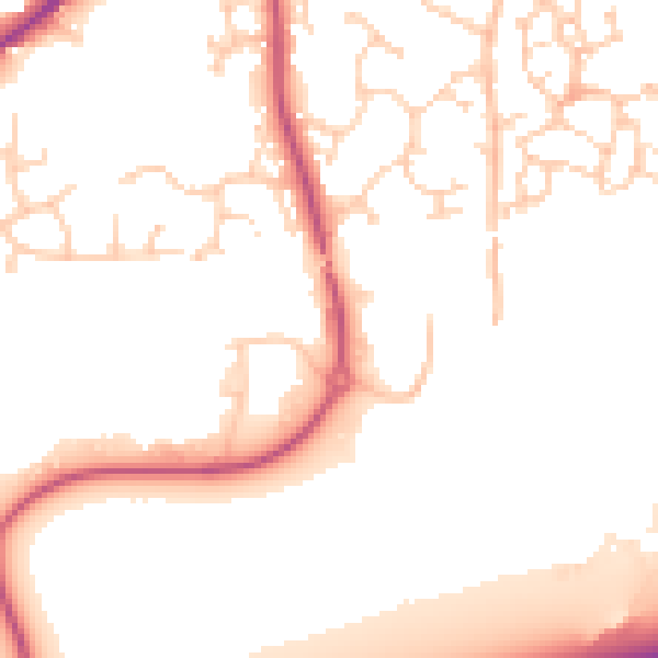 Daytime road noise heatmap for RG27 9XA