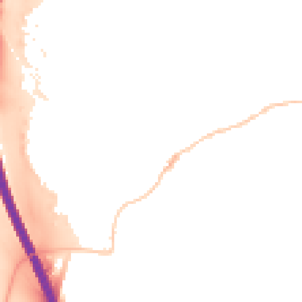 Night-time road noise heatmap for RG28 7AE