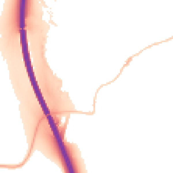 Night-time road noise heatmap for RG28 7AT