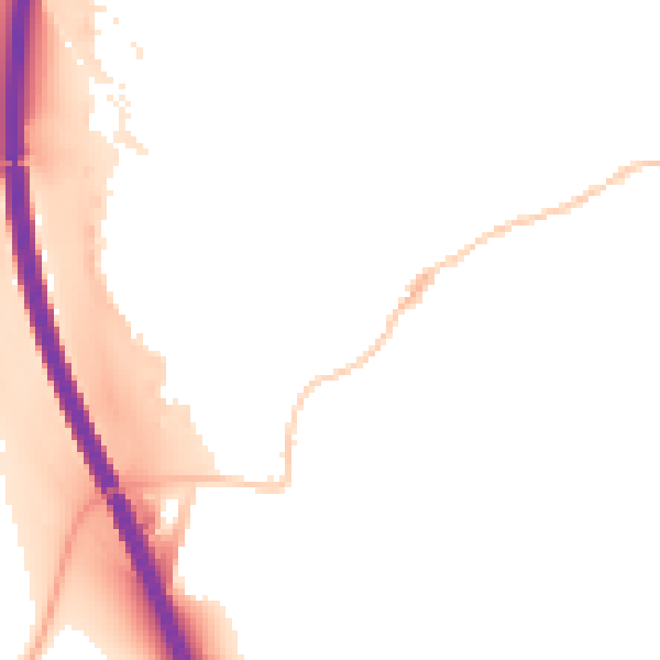 Night-time road noise heatmap for RG28 7AY