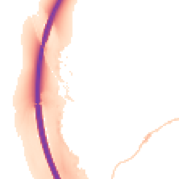 Night-time road noise heatmap for RG28 7AZ