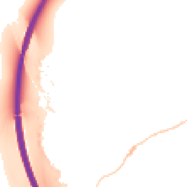 Night-time road noise heatmap for RG28 7BB