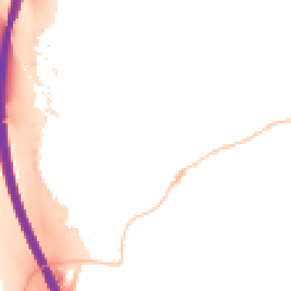 Night-time road noise heatmap for RG28 7BG