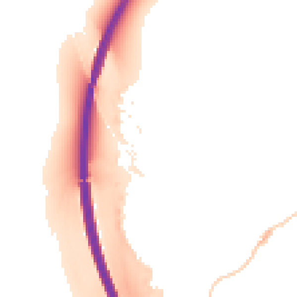 Night-time road noise heatmap for RG28 7BL