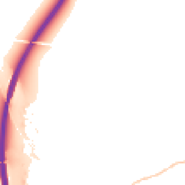 Night-time road noise heatmap for RG28 7BP