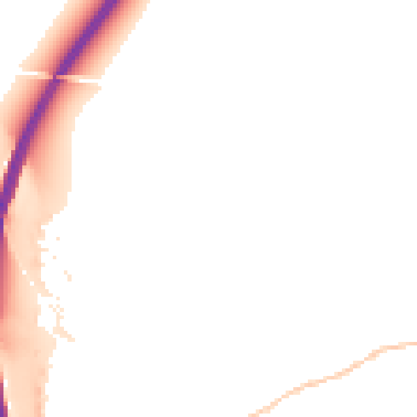 Night-time road noise heatmap for RG28 7BQ