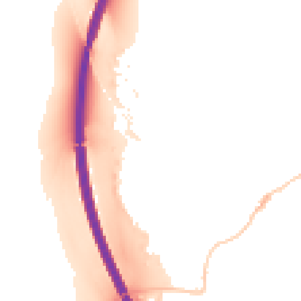 Night-time road noise heatmap for RG28 7BT