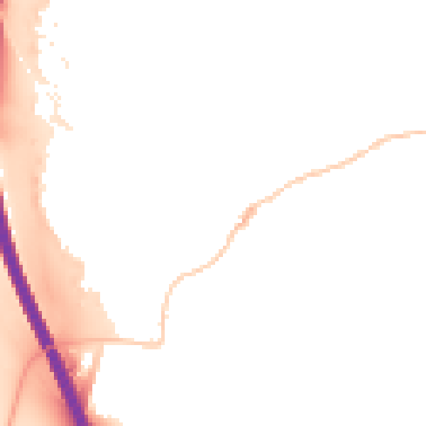 Night-time road noise heatmap for RG28 7BU