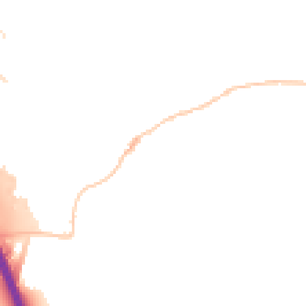 Night-time road noise heatmap for RG28 7BY