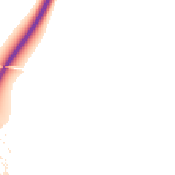 Night-time road noise heatmap for RG28 7BZ