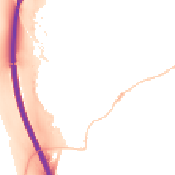 Night-time road noise heatmap for RG28 7DG