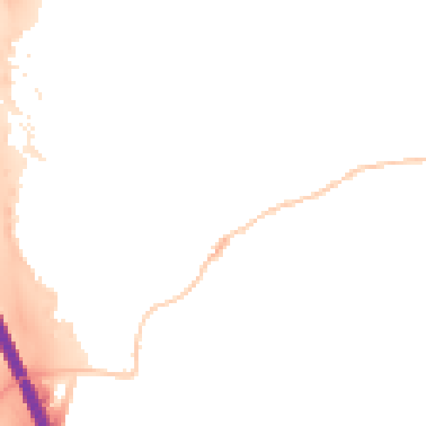 Night-time road noise heatmap for RG28 7DP