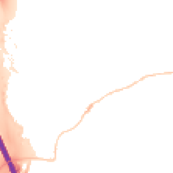 Night-time road noise heatmap for RG28 7DR