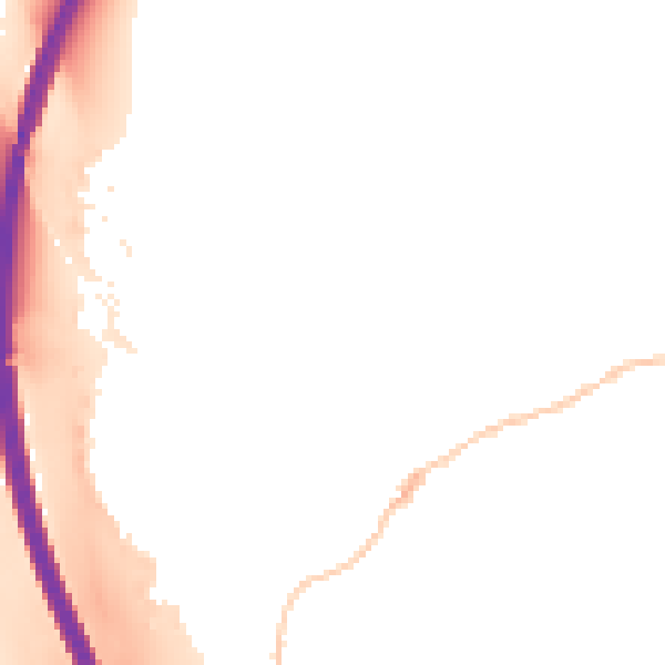 Night-time road noise heatmap for RG28 7EQ