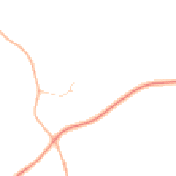 Daytime road noise heatmap for RG28 7GB