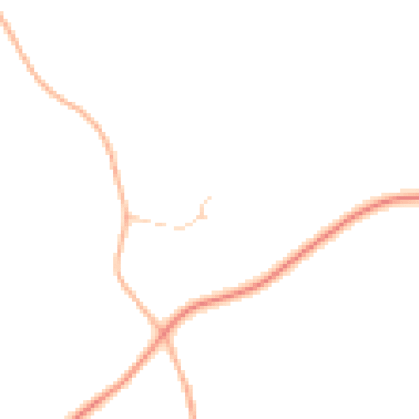 Daytime road noise heatmap for RG28 7GD