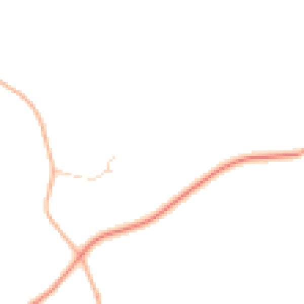 Daytime road noise heatmap for RG28 7GE