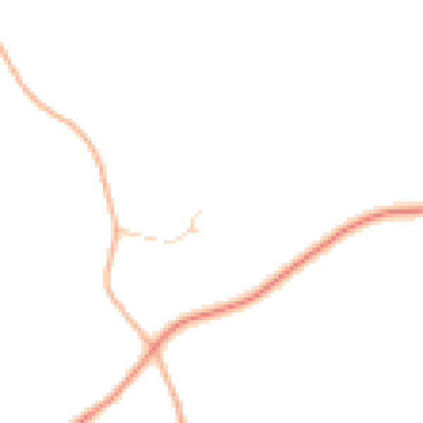 Daytime road noise heatmap for RG28 7GG