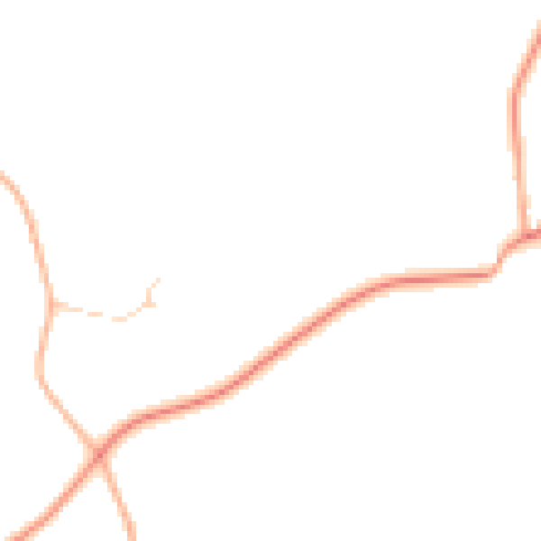 Daytime road noise heatmap for RG28 7GH