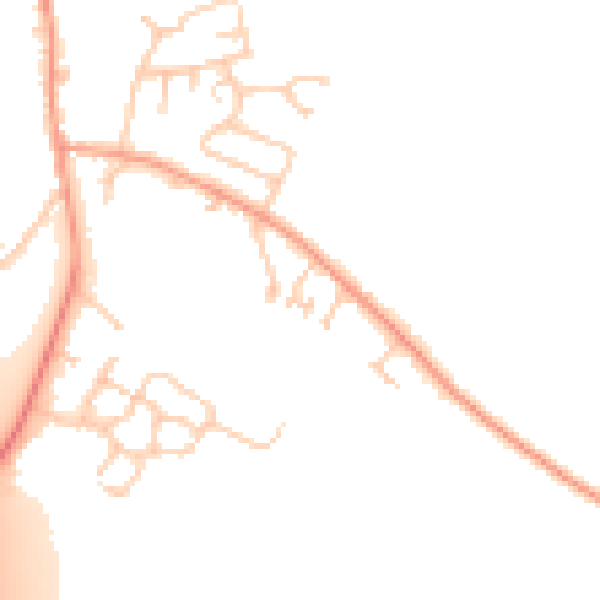 Daytime road noise heatmap for RG28 7HS