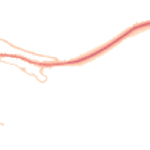 Daytime road noise heatmap for RG28 7NH