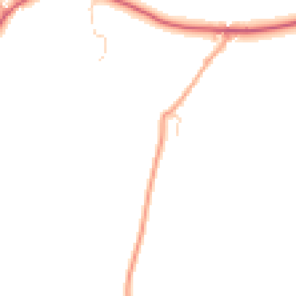 Daytime road noise heatmap for RG28 7PA