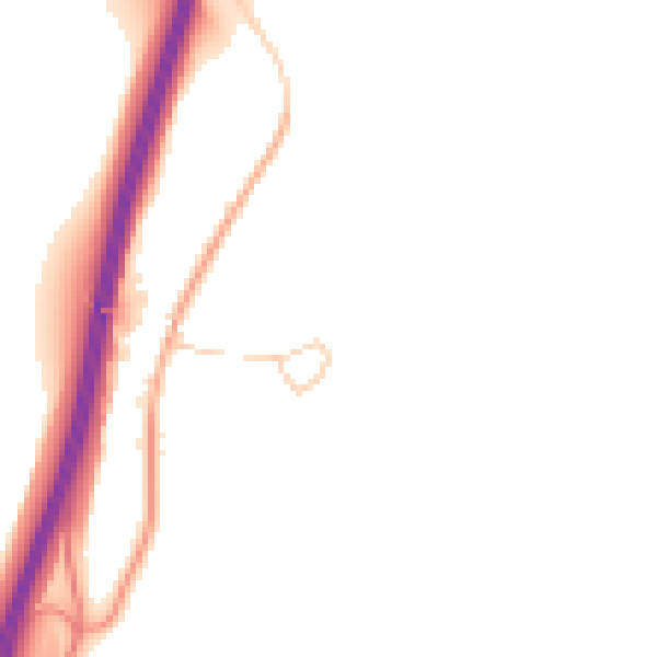 Daytime road noise heatmap for RG28 7PT
