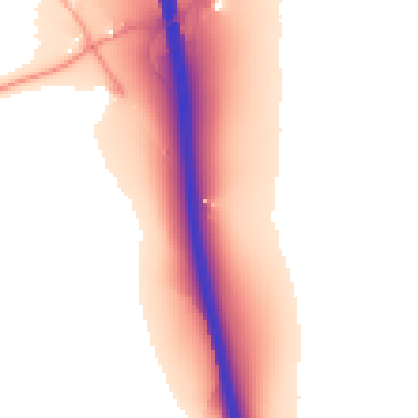 Daytime road noise heatmap for RG28 7RD