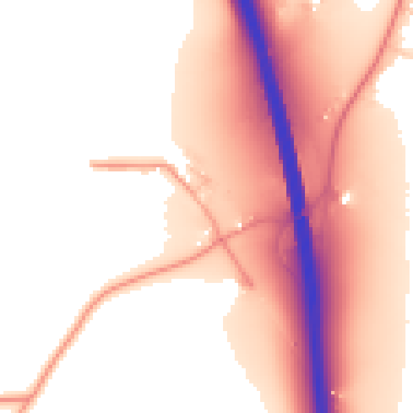 Daytime road noise heatmap for RG28 7RF