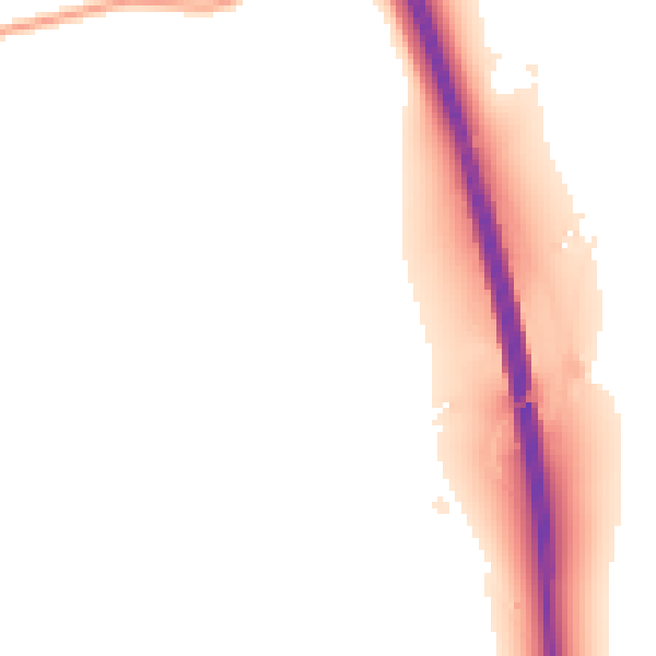 Night-time road noise heatmap for RG28 7RJ