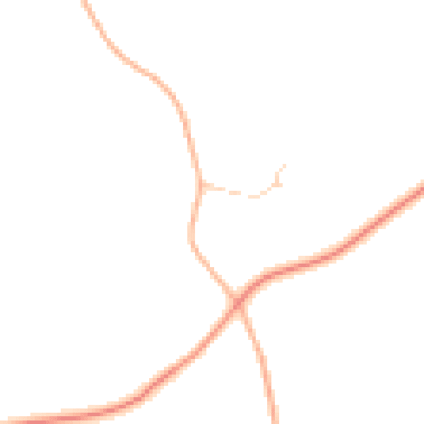 Daytime road noise heatmap for RG28 7RS