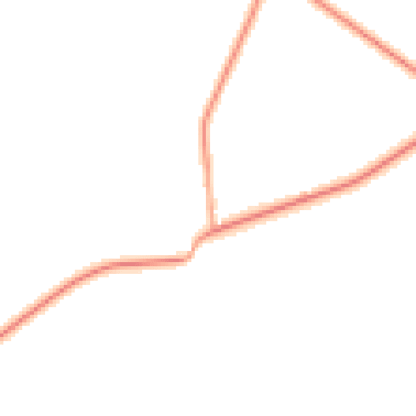 Daytime road noise heatmap for RG28 7RU