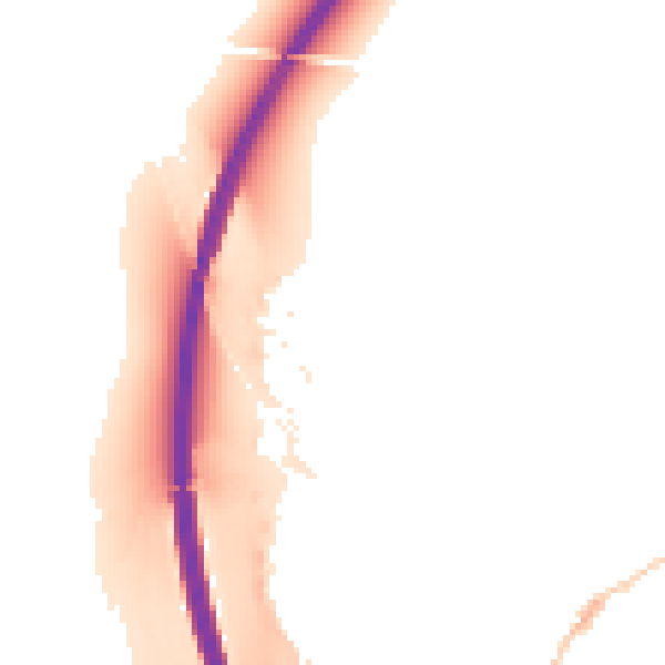 Night-time road noise heatmap for RG28 7ST
