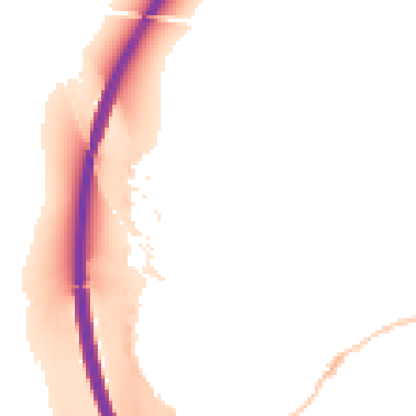 Night-time road noise heatmap for RG28 7SZ