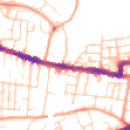 Daytime road noise heatmap for RG30 1AA