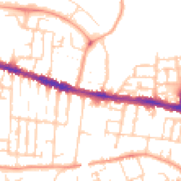 Daytime road noise heatmap for RG30 1AB