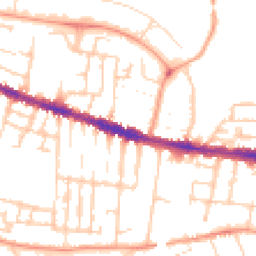 Daytime road noise heatmap for RG30 1AD