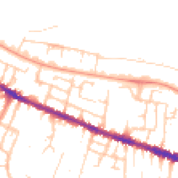 Daytime road noise heatmap for RG30 1AE