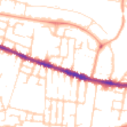 Daytime road noise heatmap for RG30 1AJ