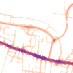 Daytime road noise heatmap for RG30 1AN