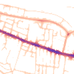 Daytime road noise heatmap for RG30 1AR