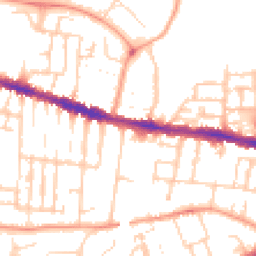 Daytime road noise heatmap for RG30 1AU