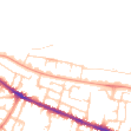 Daytime road noise heatmap for RG30 1BD