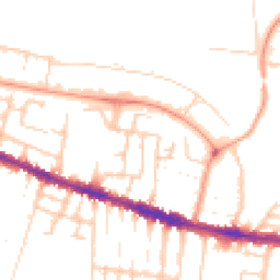 Daytime road noise heatmap for RG30 1BF