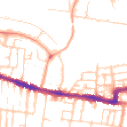 Daytime road noise heatmap for RG30 1BN