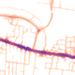 Daytime road noise heatmap for RG30 1BT