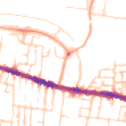 Daytime road noise heatmap for RG30 1BU