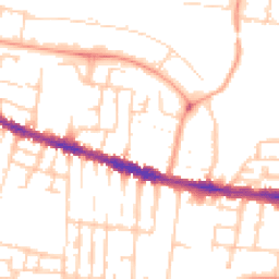 Daytime road noise heatmap for RG30 1DA
