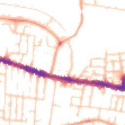 Daytime road noise heatmap for RG30 1DB